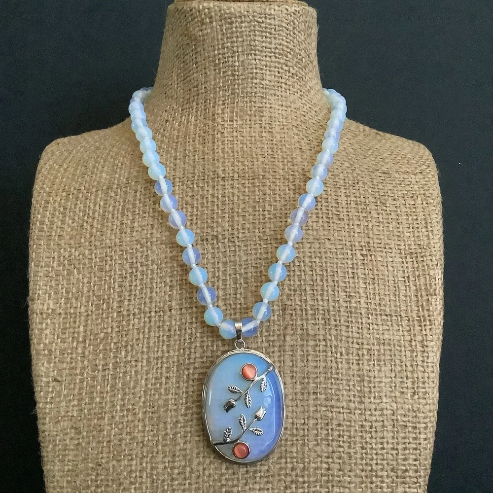 Opalite pendant necklace.